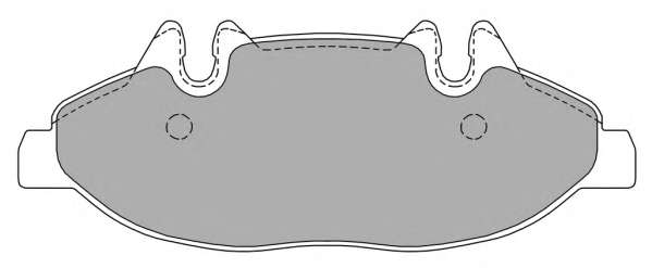 Комплект тормозных колодок, дисковый тормоз