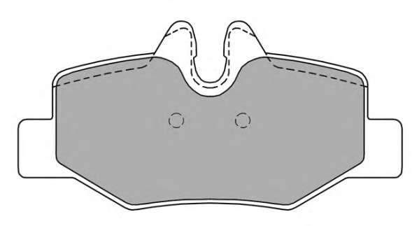 Комплект тормозных колодок, дисковый тормоз