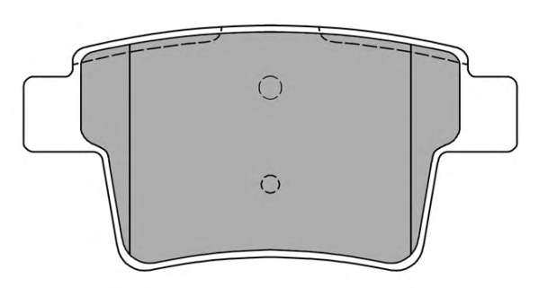 Комплект тормозных колодок, дисковый тормоз