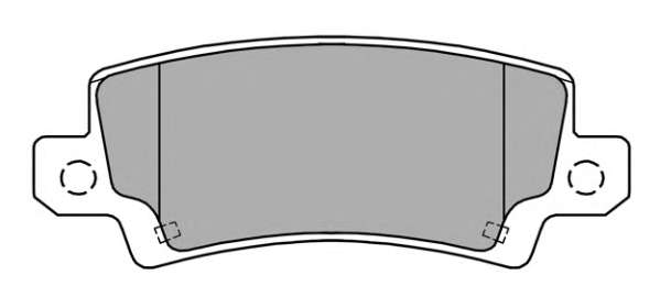 Комплект тормозных колодок, дисковый тормоз