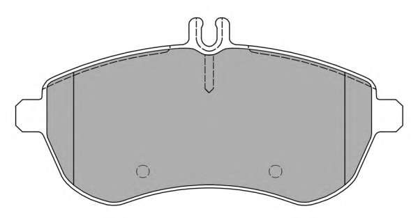 Комплект тормозных колодок, дисковый тормоз