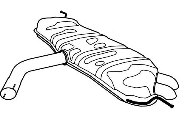 Глушитель выхлопных газов конечный