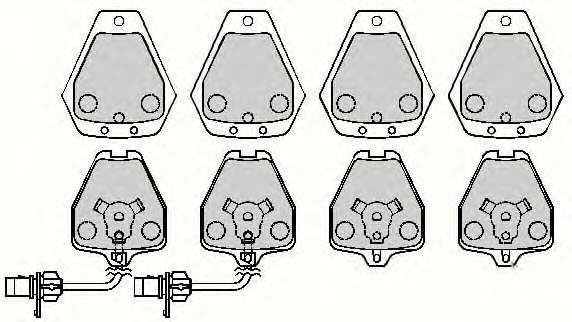 Комплект тормозных колодок, дисковый тормоз