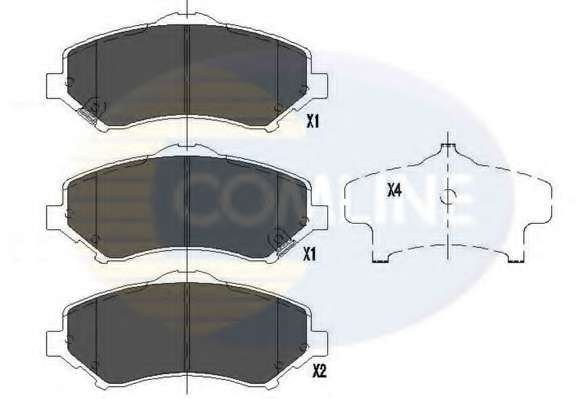 Комплект тормозных колодок, дисковый тормоз