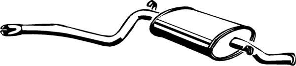 Глушитель выхлопных газов конечный