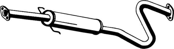 Средний глушитель выхлопных газов