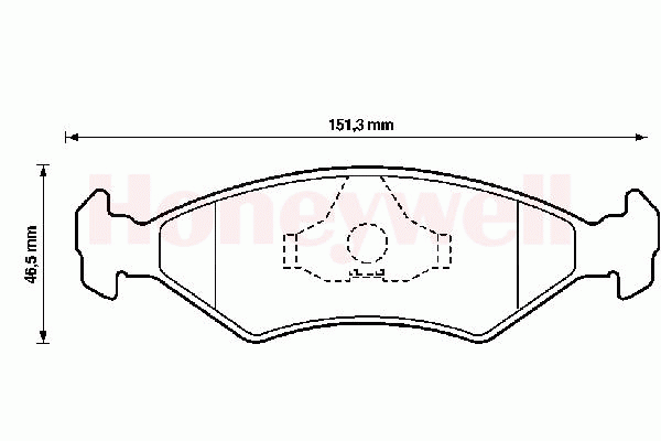 Комплект тормозных колодок, дисковый тормоз