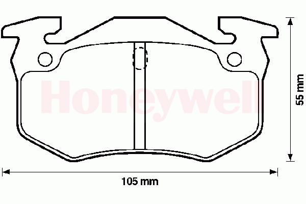 Комплект тормозных колодок, дисковый тормоз