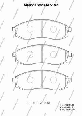 Комплект тормозных колодок, дисковый тормоз