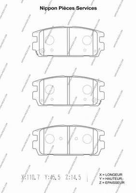 Комплект тормозных колодок, дисковый тормоз