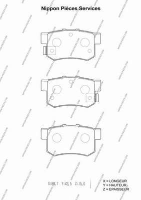 Комплект тормозных колодок, дисковый тормоз