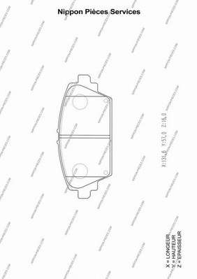 Комплект тормозных колодок, дисковый тормоз