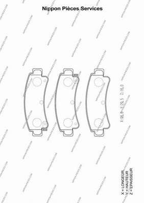 Комплект тормозных колодок, дисковый тормоз