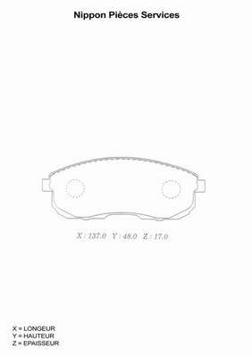 Комплект тормозных колодок, дисковый тормоз