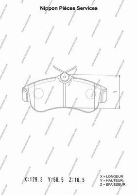 Комплект тормозных колодок, дисковый тормоз