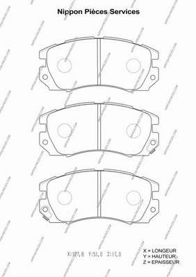 Комплект тормозных колодок, дисковый тормоз