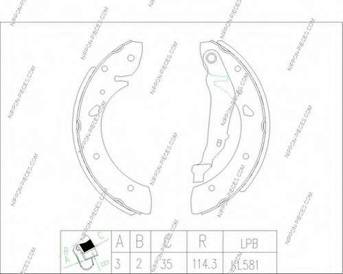 Комплект тормозных колодок