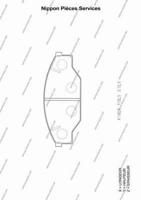 Комплект тормозных колодок, дисковый тормоз