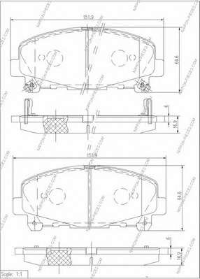 Комплект тормозных колодок, дисковый тормоз