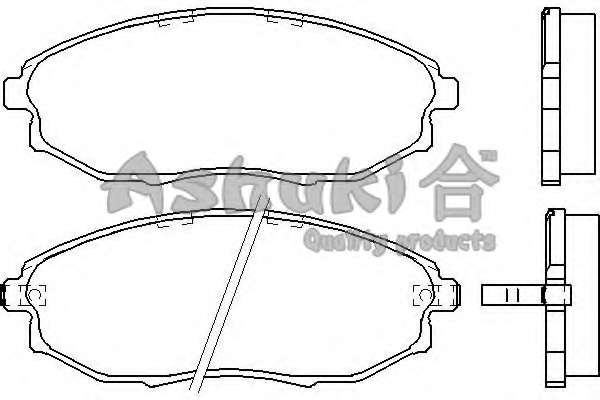Комплект тормозных колодок, дисковый тормоз
