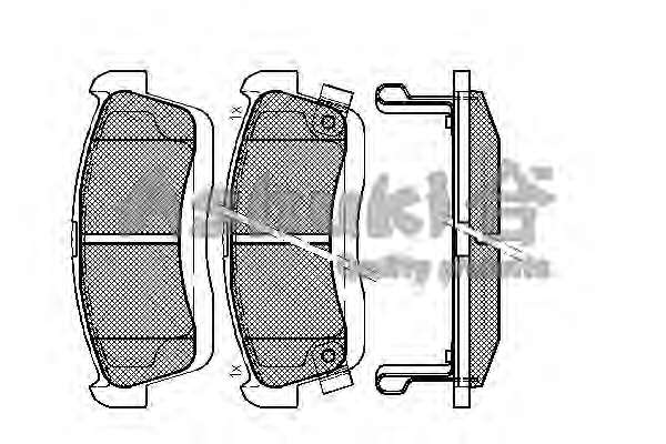 Комплект тормозных колодок, дисковый тормоз