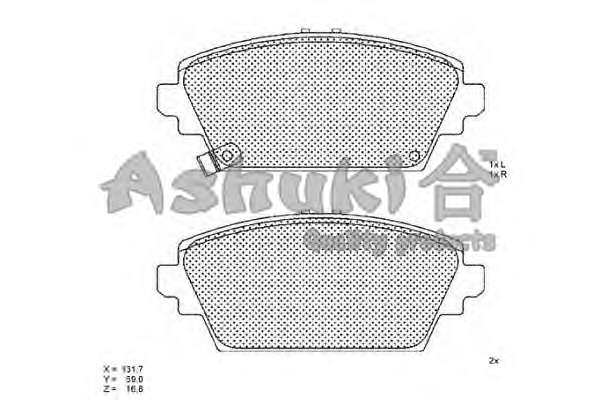 Комплект тормозных колодок, дисковый тормоз