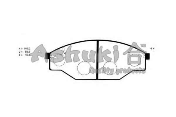 Комплект тормозных колодок, дисковый тормоз