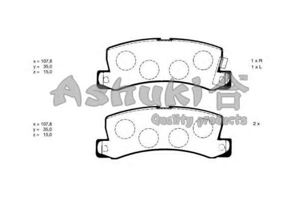 Комплект тормозных колодок, дисковый тормоз