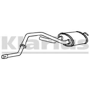 Средний глушитель выхлопных газов