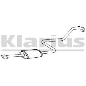 Средний глушитель выхлопных газов