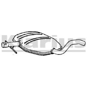 Средний глушитель выхлопных газов