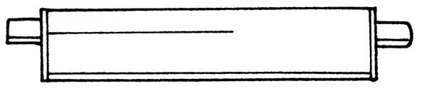 Средний глушитель выхлопных газов