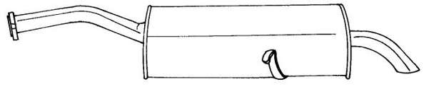 Глушитель выхлопных газов конечный