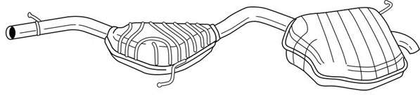 Глушитель выхлопных газов конечный