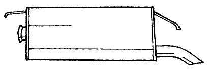 Глушитель выхлопных газов конечный