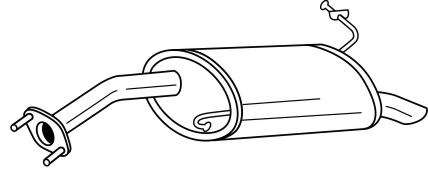 Глушитель выхлопных газов конечный