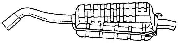 Глушитель выхлопных газов конечный