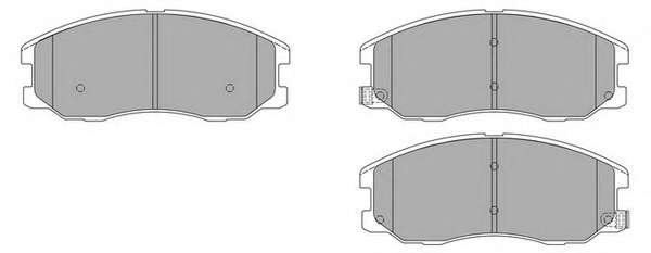 Комплект тормозных колодок, дисковый тормоз