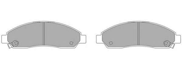 Комплект тормозных колодок, дисковый тормоз