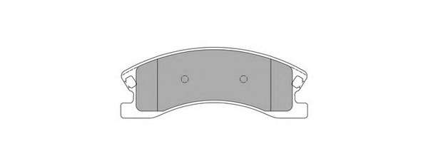 Комплект тормозных колодок, дисковый тормоз