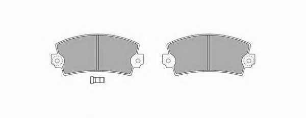 Комплект тормозных колодок, дисковый тормоз