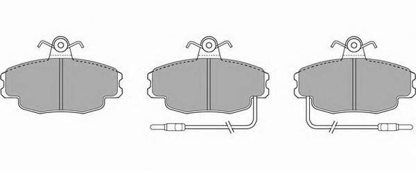 Комплект тормозных колодок, дисковый тормоз