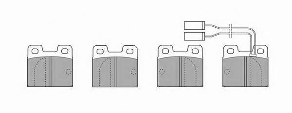 Комплект тормозных колодок, дисковый тормоз