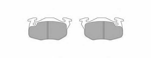 Комплект тормозных колодок, дисковый тормоз