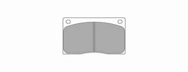 Комплект тормозных колодок, дисковый тормоз