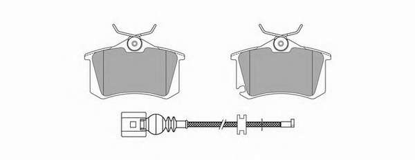 Комплект тормозных колодок, дисковый тормоз