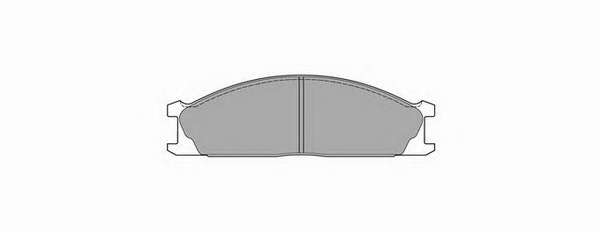 Комплект тормозных колодок, дисковый тормоз