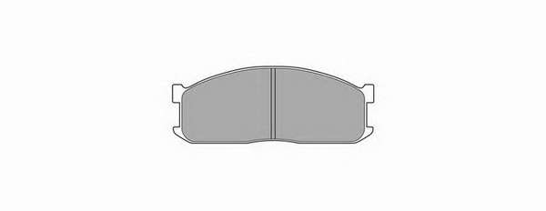 Комплект тормозных колодок, дисковый тормоз