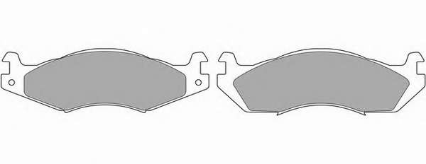 Комплект тормозных колодок, дисковый тормоз