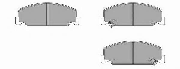 Комплект тормозных колодок, дисковый тормоз